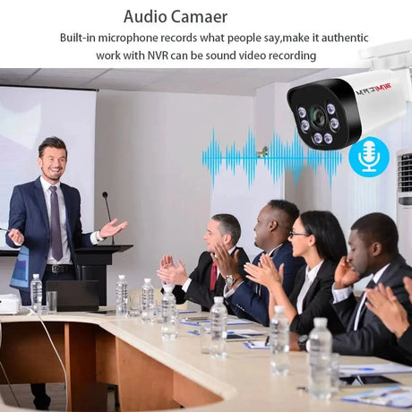 SIMICAM 4K PoE Bullet Camera With Audio - Ultra Clear 8MP Surveillance Hooks - stepyours.com