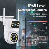 10MP Dual Lens Tuya WiFi Camera PTZ Outdoor 4K Security Camera With AI Tracking - stepyours.com