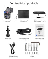SHIWOJIA Solar 4G Security Camera With 360 Night Vision And 36X Zoom - stepyours.com