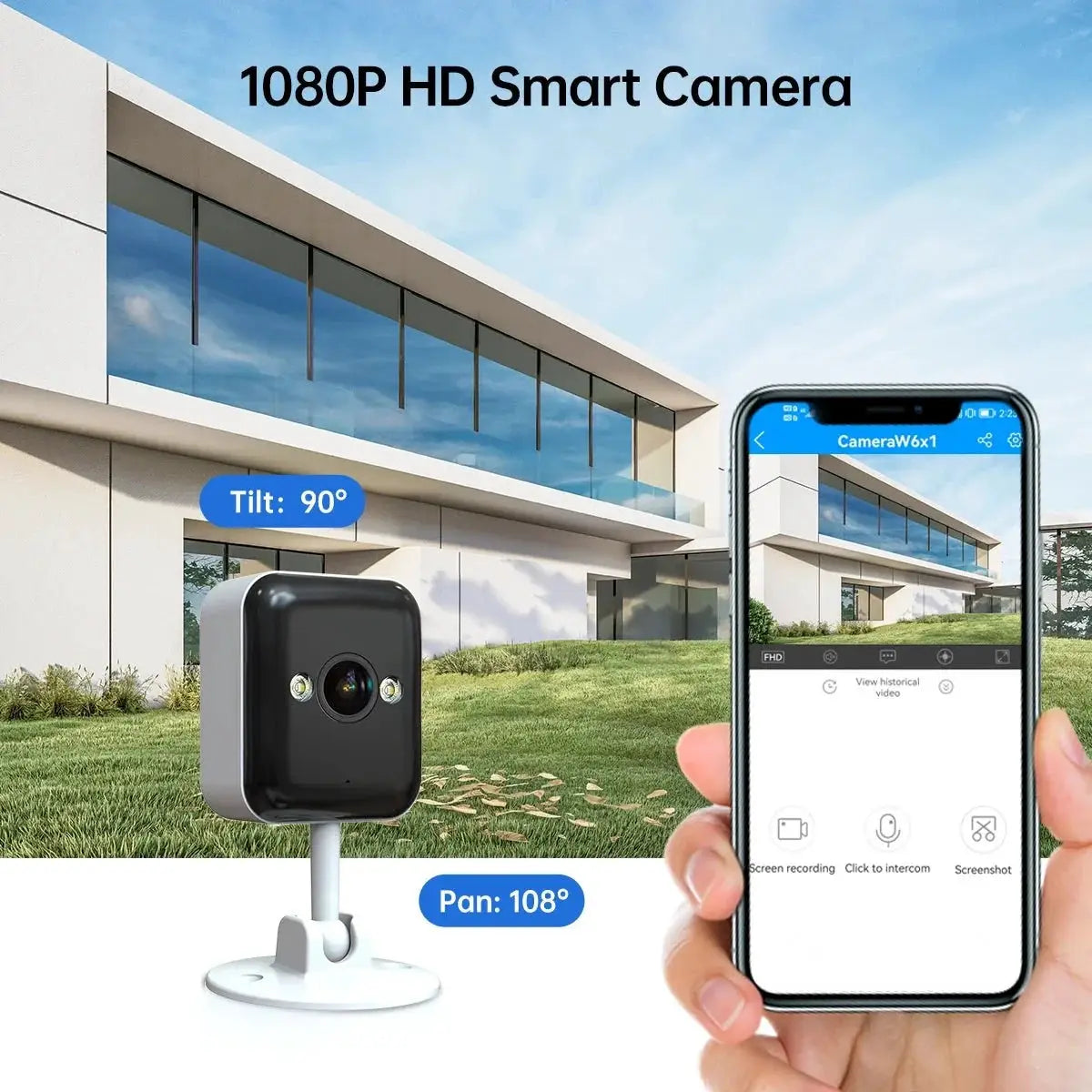 JOOAN 1080P WiFi IP Camera Outdoor Surveillance 5X Digital Zoom Night Vision - stepyours.com