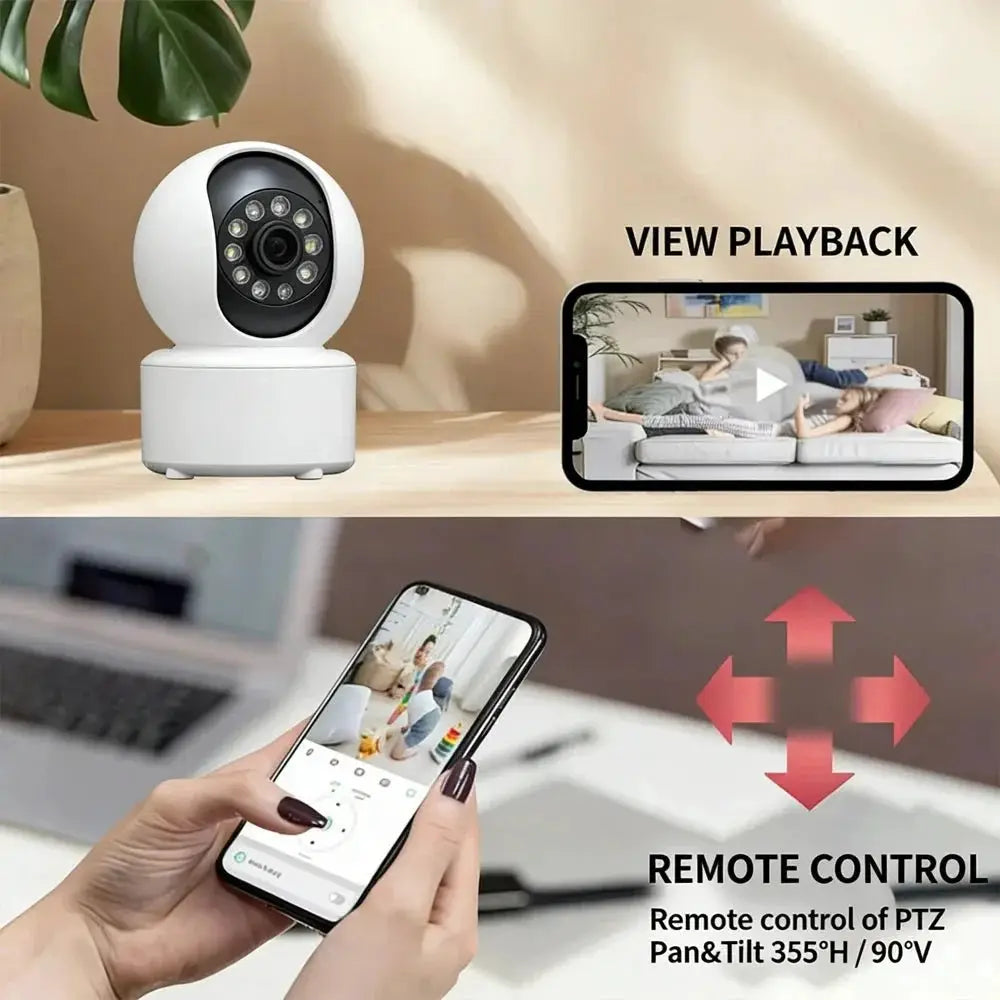KaiAqua Pet Camera - 360 Degree Pan And Tilt, 5G And 2.4GHz WiFi, Night Vision - stepyours.com
