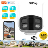 Hooked On Security Tuya Smart 4MP 2.5K Dual Lens Outdoor Camera Night Vision - stepyours.com