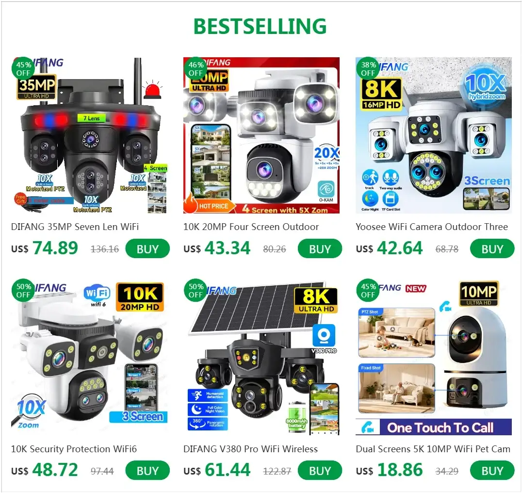 Difang 5MP WiFi IP Camera Outdoor PTZ 10x Zoom Auto Tracking CCTV - stepyours.com