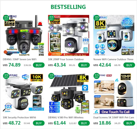 Outdoor WiFi PTZ CCTV Camera With 5X Zoom Four Lens Night Vision - stepyours.com