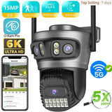Okam Pro 15MP WiFi Outdoor Camera Auto Tracking 5X Digital Zoom PTZ Surveillance - stepyours.com