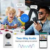Hiseeu 2K 4MP Smart WiFi PTZ Security Camera AI Tracking