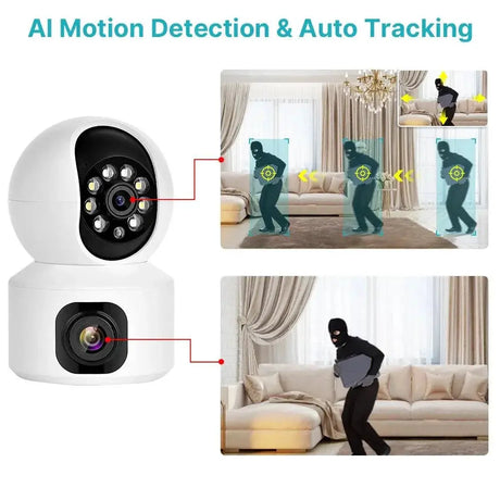 2K 4MP WiFi PTZ Security Camera With AI Tracking Features