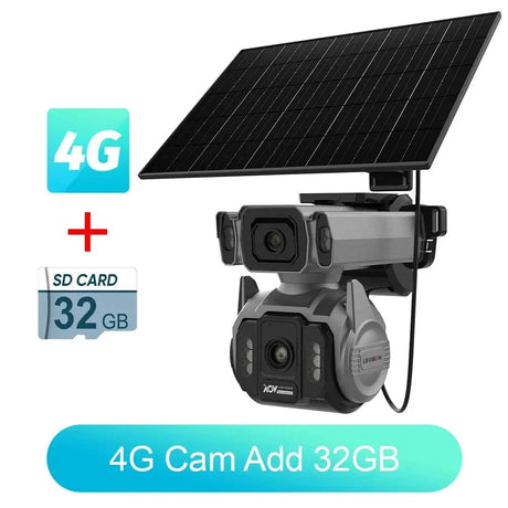 LS Vision Dual Screen Solar Camera 4G WiFi Outdoor Security 10X Zoom IP66 - stepyours.com