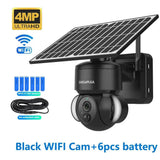 Shiwojia WiFi Solar Powered Security Camera 4MP Outdoor