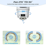 8MP 4K PTZ WiFi Camera - Dual Lens With Dual Screen AI Tracking Surveillance - stepyours.com