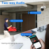 Hiseeu 4K 8MP PTZ WiFi IP Camera With 8X Zoom Night Vision And Smart Detection - stepyours.com