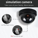 Dummy Security Camera Red LED Light For Home Safety
