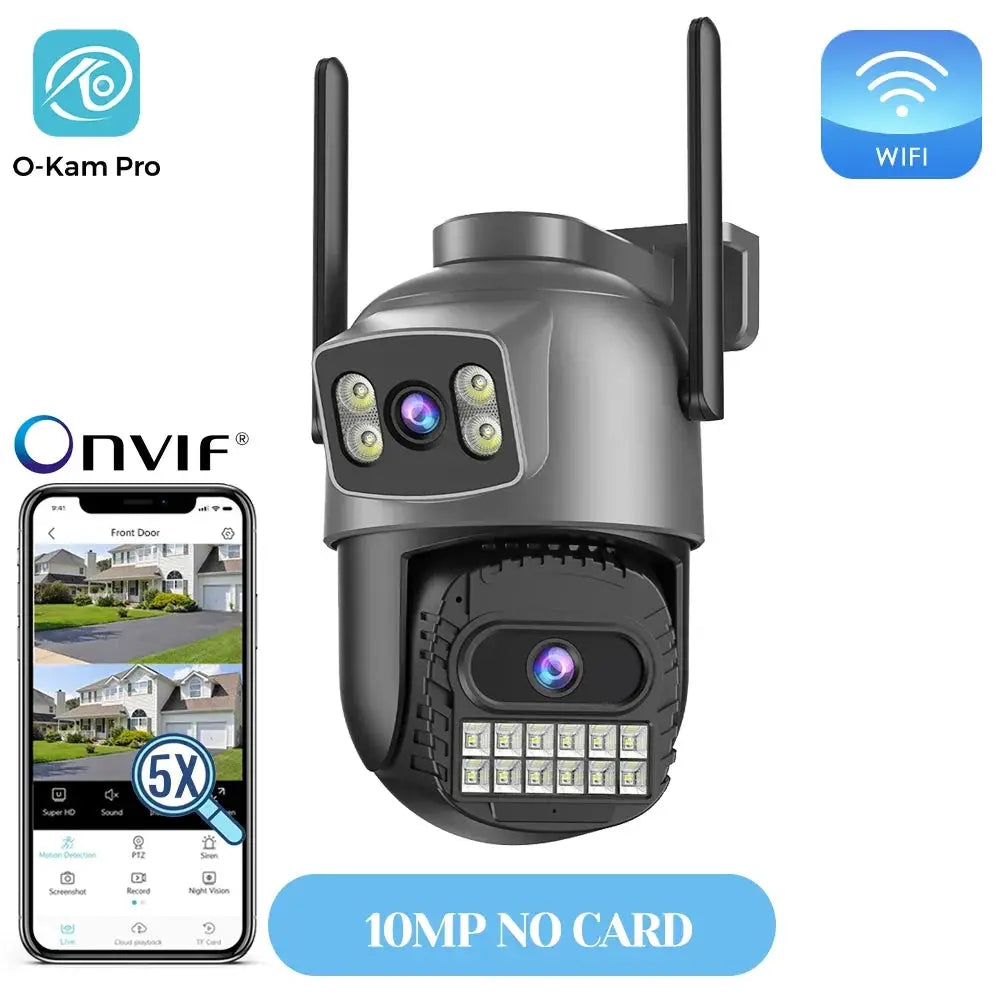 20MP Outdoors WiFi PTZ Security Camera - AI Human Detection and 10X Zoom Hooks by stepyours.com