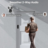 Three Lens PTZ IP Camera Outdoor WiFi Security Auto Tracking Three Screen App by stepyours.com