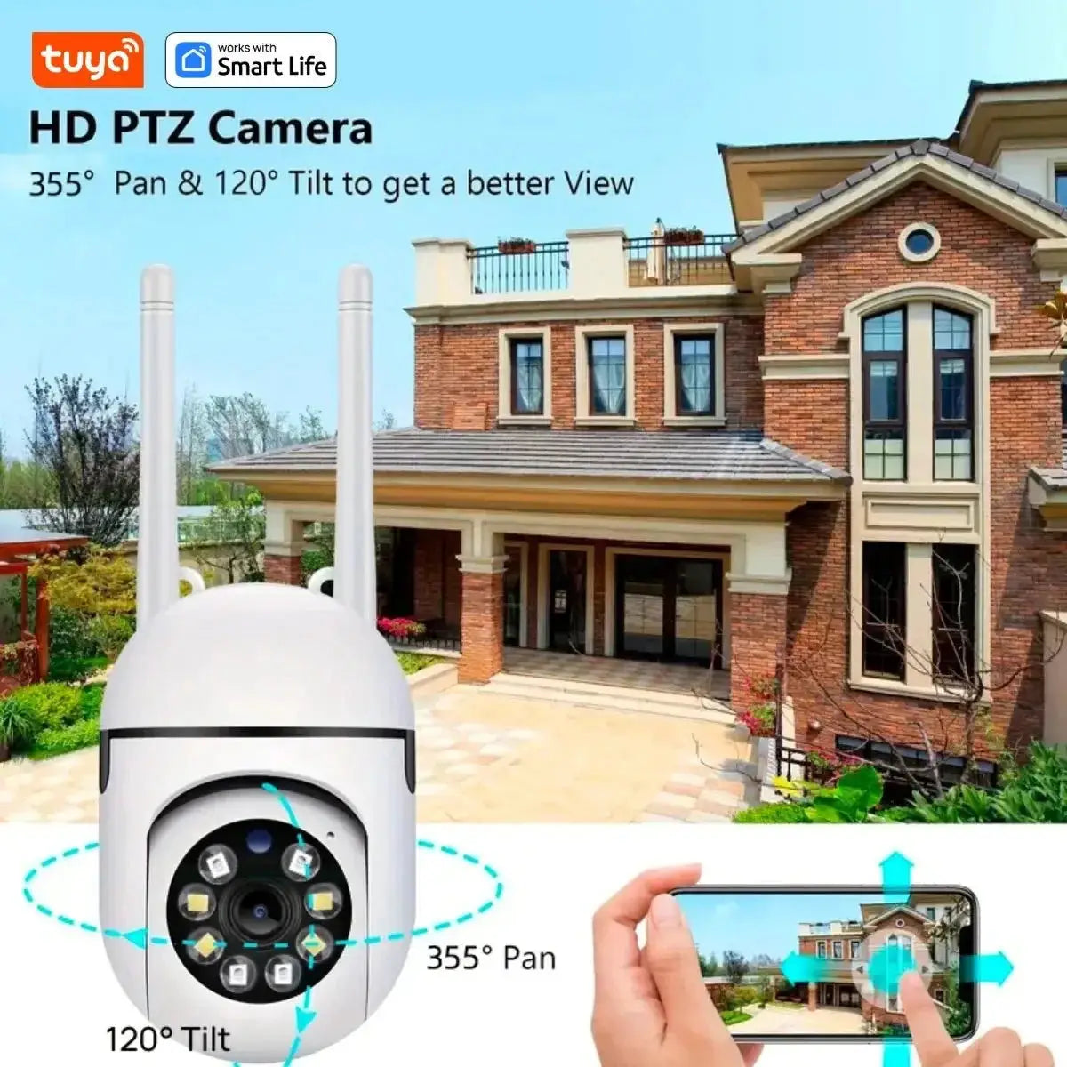 Tuya 4MP Indoor WiFi Camera Two Way Audio and Motion Alerts Plus - stepyours.com