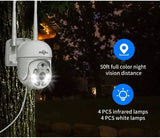 5MP Outdoor WiFi PTZ Camera With 5X Digital Zoom P2P CCTV Hiseeu Compatible - stepyours.com