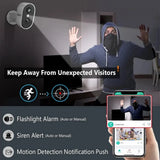 ANRAN C2 2K Battery Wireless Security Camera IP65 With AI Human Detection