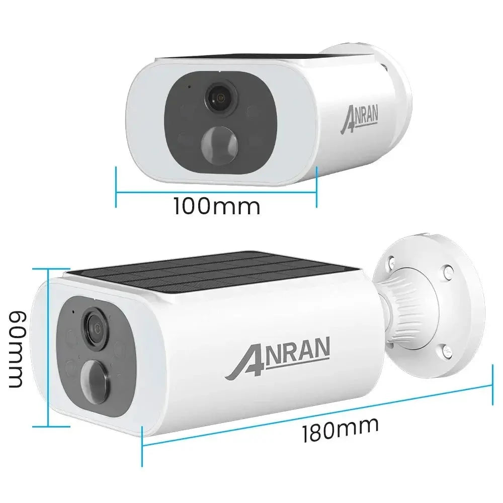 ANRAN Outdoor Solar Wireless WiFi Camera With 3MP Color Night Vision Floodlight