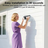 ARCCTV 2K Solar WiFi Floodlight Camera With Two Way Audio Smart Home Guard