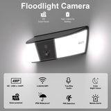 ARCCTV 2K Solar WiFi Floodlight Camera With Two Way Audio Smart Home Guard