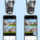BESDER O Kam Pro 15MP Outdoor WiFi Dual Screen CCTV Camera With 10X Digital Zoom