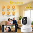 BoyKeep 2K Smart WiFi Security Camera 360 PTZ Night Vision Two Way Audio