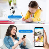 BrightGuard 8MP E27 Bulb WiFi Camera Dual Lens - Color Night Vision And Tracking