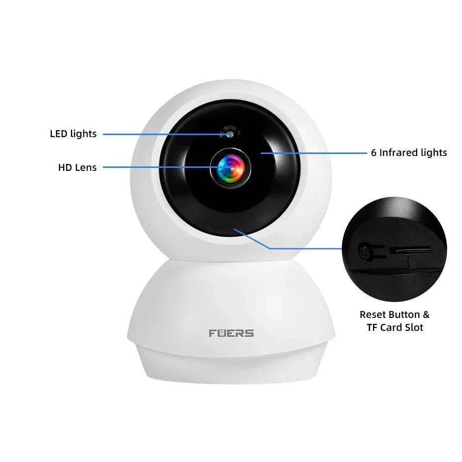 Fuers 5MP WiFi Camera - Automatic Tracking For Tuya Smart Home Security Hub Plus