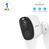 HEIYOUCAM BW4 Wireless Outdoor Security Camera - 2K Battery Spotlight Siren WiFi