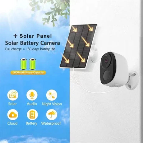 HEIYOUCAM BW4 Wireless Outdoor Security Camera - 2K Battery Spotlight Siren WiFi
