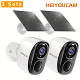 HEIYOUCAM BW4 Wireless Outdoor Security Camera - 2K Battery Spotlight Siren WiFi