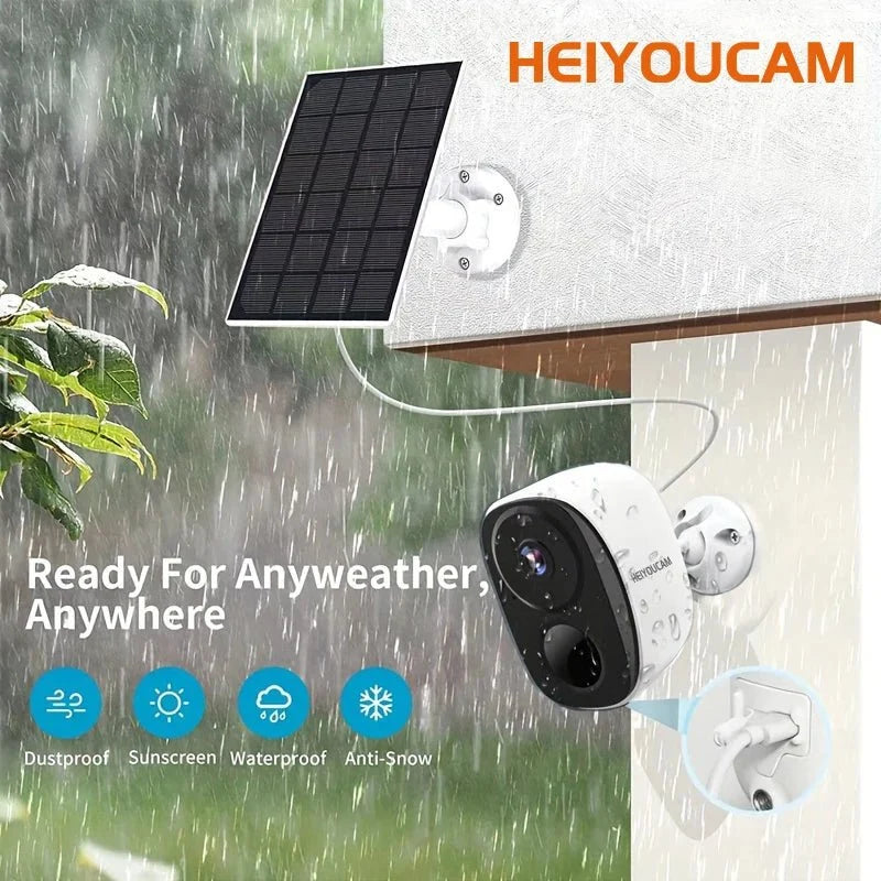 HEIYOUCAM BW4 Wireless Outdoor Security Camera - 2K Battery Spotlight Siren WiFi