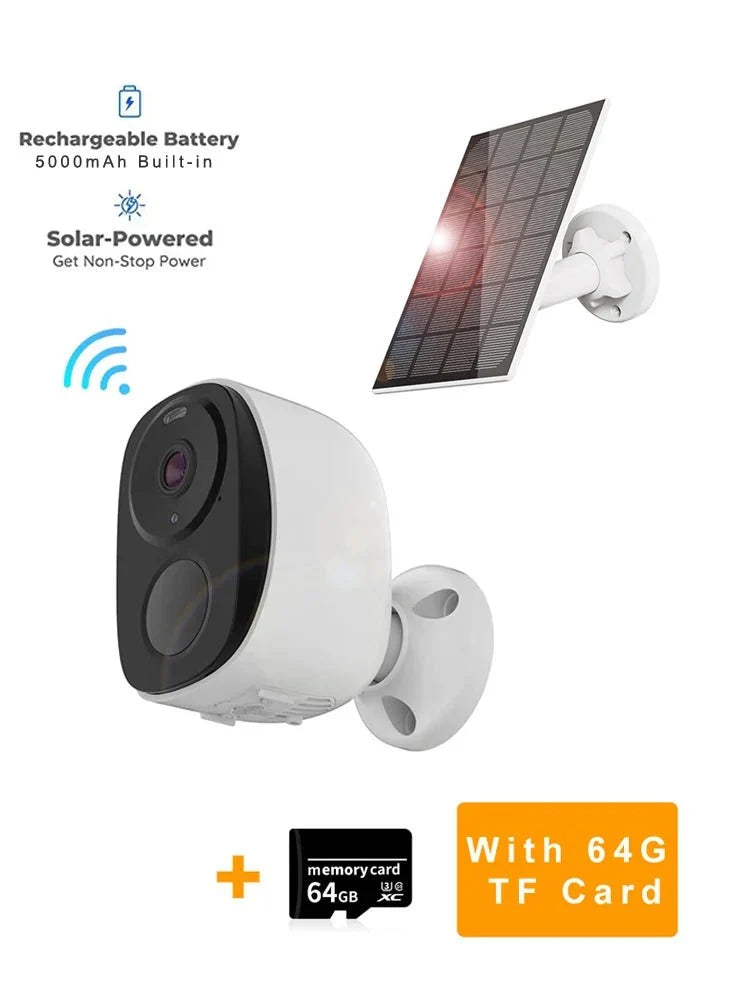 HEIYOUCAM BW4 Wireless Outdoor Security Camera - 2K Battery Spotlight Siren WiFi
