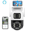 High Resolution Dual Lens PTZ Night Vision Security Camera