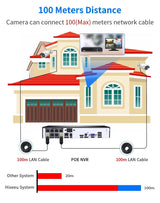 Hiseeu 5MP Audio IP Security Camera Outdoor PoE H265 IP66 Waterproof Cameras - Pro