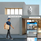 Jooan 4K 8MP Outdoor PTZ Camera - 5G WiFi Dual Lens AI Tracking For Clear Nights