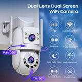 Jooan 4K 8MP Outdoor PTZ Camera - 5G WiFi Dual Lens AI Tracking For Clear Nights