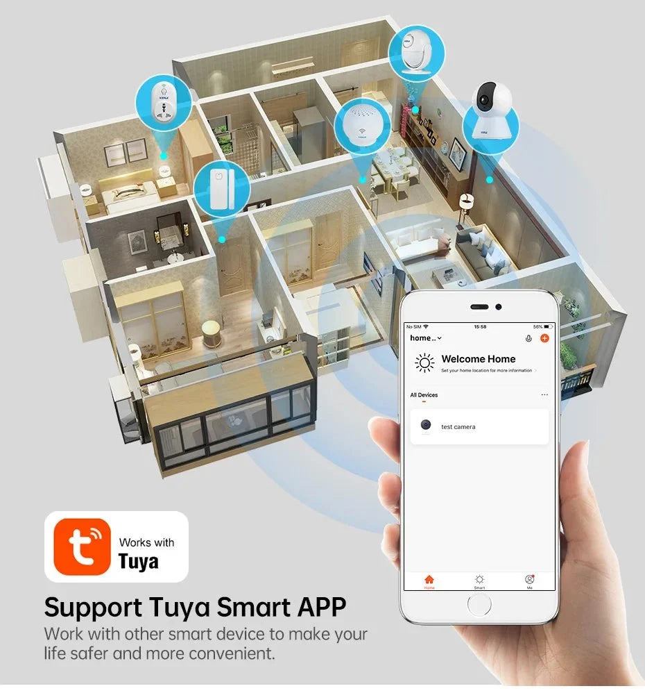 Kerui K259 Mini WiFi Cameras 5MP 8MP 4K - Tuya Smart Auto Tracking Home Security