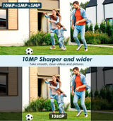 KERUI Outdoor 10MP 5K HD Dual Lens WiFi IP Camera PTZ - AI Motion Detection Plus