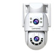 Lenovo 4K Dual Lens Outdoor PTZ WiFi Surveillance Camera - Auto Tracking Security