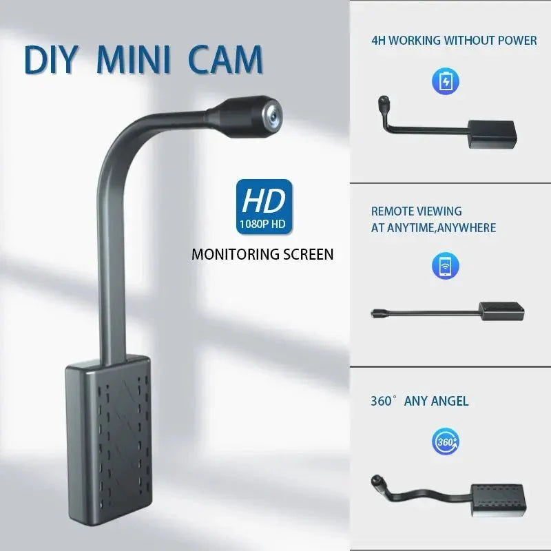 Loop Record Mini Camera 1080P HD WiFi IP Cam With Motion Alerts Home Security
