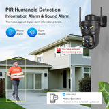 LS Vision 4G WiFi Outdoor Solar Camera - 8MP Dual Lens Night Vision WaterproofCCTV