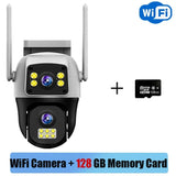 LumenGuard 8MP Dual Lens 4G Outdoor Camera PTZ Surveillance With AI Detection HD