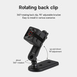 Mini 1080P Nanny Cam Night Vision Motion Activated Indoor Outdoor Security