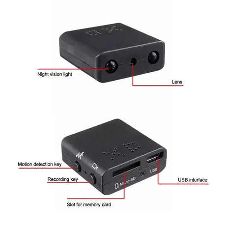 Mini Camera 1080P HD Video Discreet Night Vision For Motion Detection 32GB