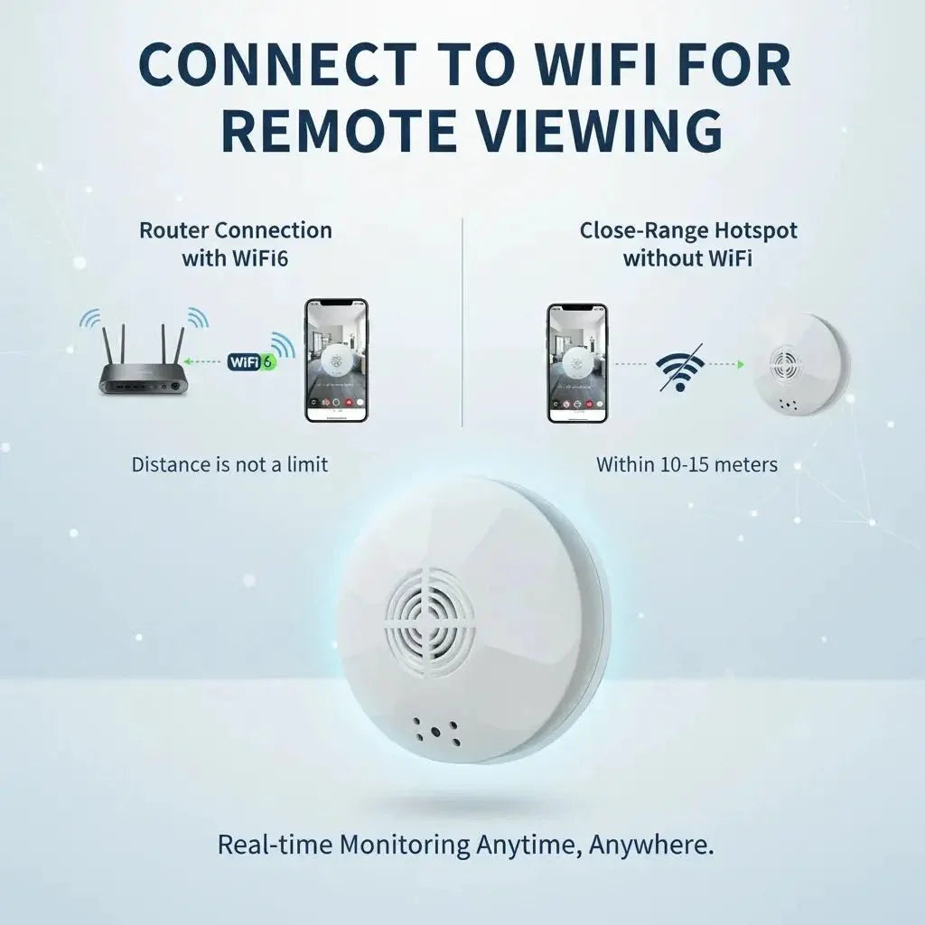 Mini Security Camera 1080P HD With WiFi Motion Detection Ceiling Mount Always On