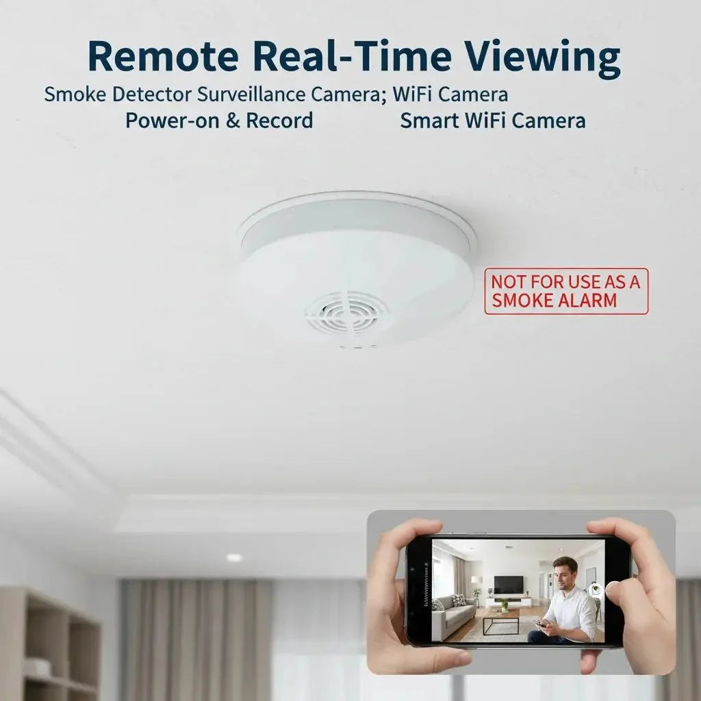 Mini Security Camera 1080P HD With WiFi Motion Detection Ceiling Mount Always On
