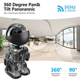 Noahtec Smart Robot Camera WiFi 1080P Night Vision Two Way Audio Auto Tracking