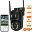 NovaGuard 8MP 4K PTZ WiFi Camera Dual Lens - AI Detection for Outdoor Security X