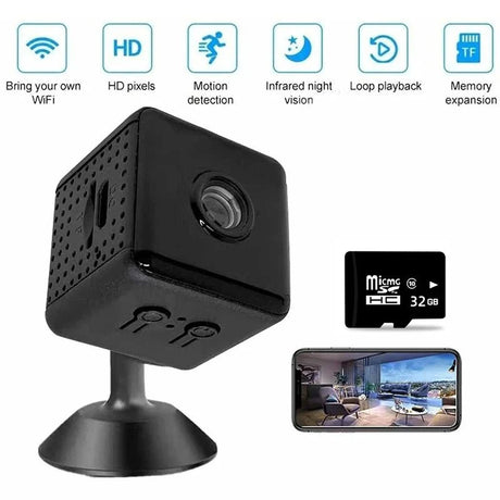 NovaTech 4K MiniCam Wireless WiFi Security Camera Outdoor Baby Pet Monitoring HD